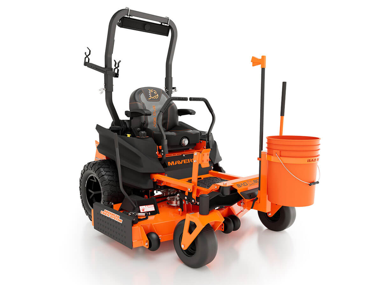 Bad Boy Maverick HD 54" Kawasaki 726cc 23.5HP FX730 Lawn Mower w/Side Discharge Trailer MAVHDKA23.5HP54