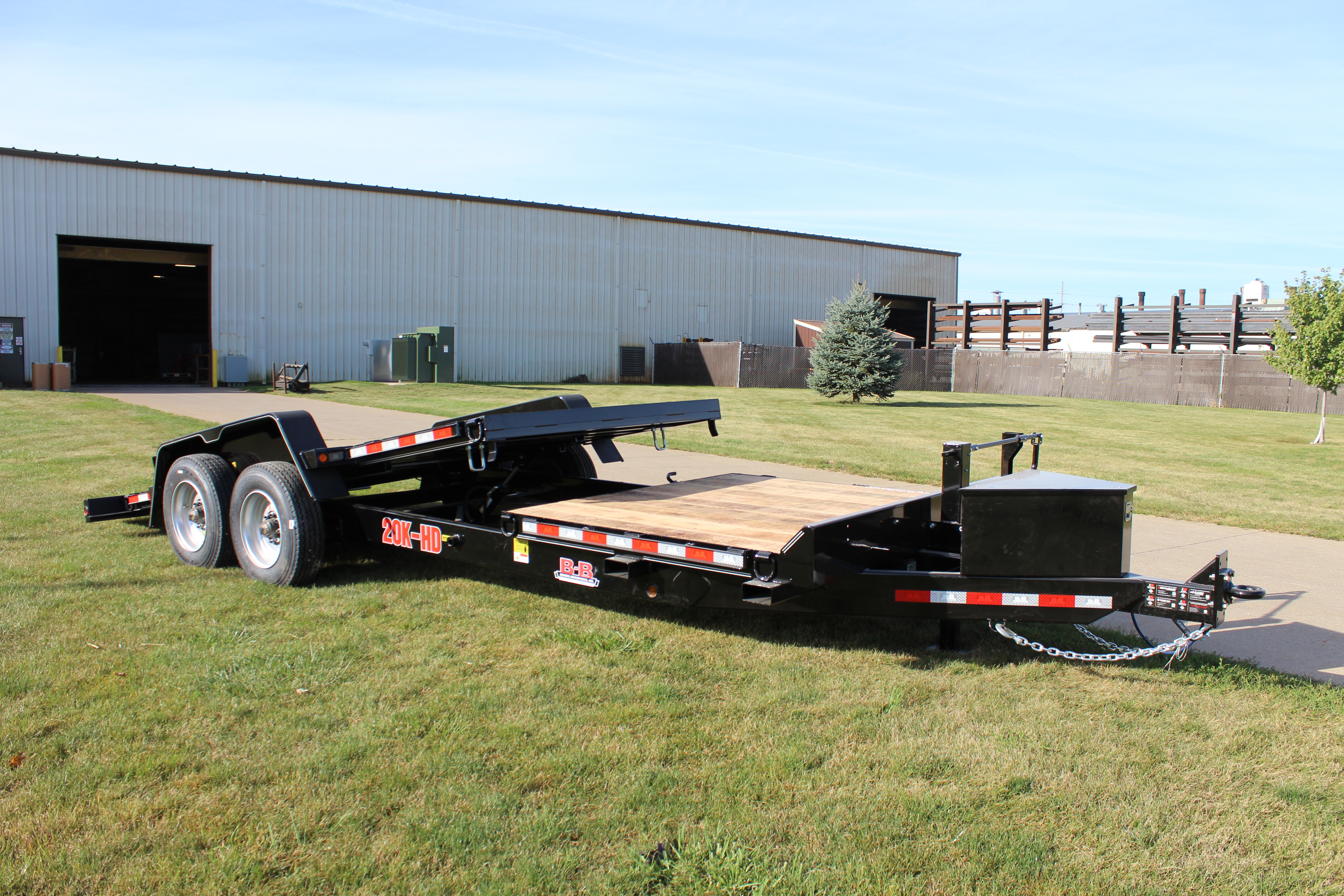 Behnke 7x20 20K 16/4 Split HD Tube Tilt Trailer Behnke Trailer TBCT2020ET