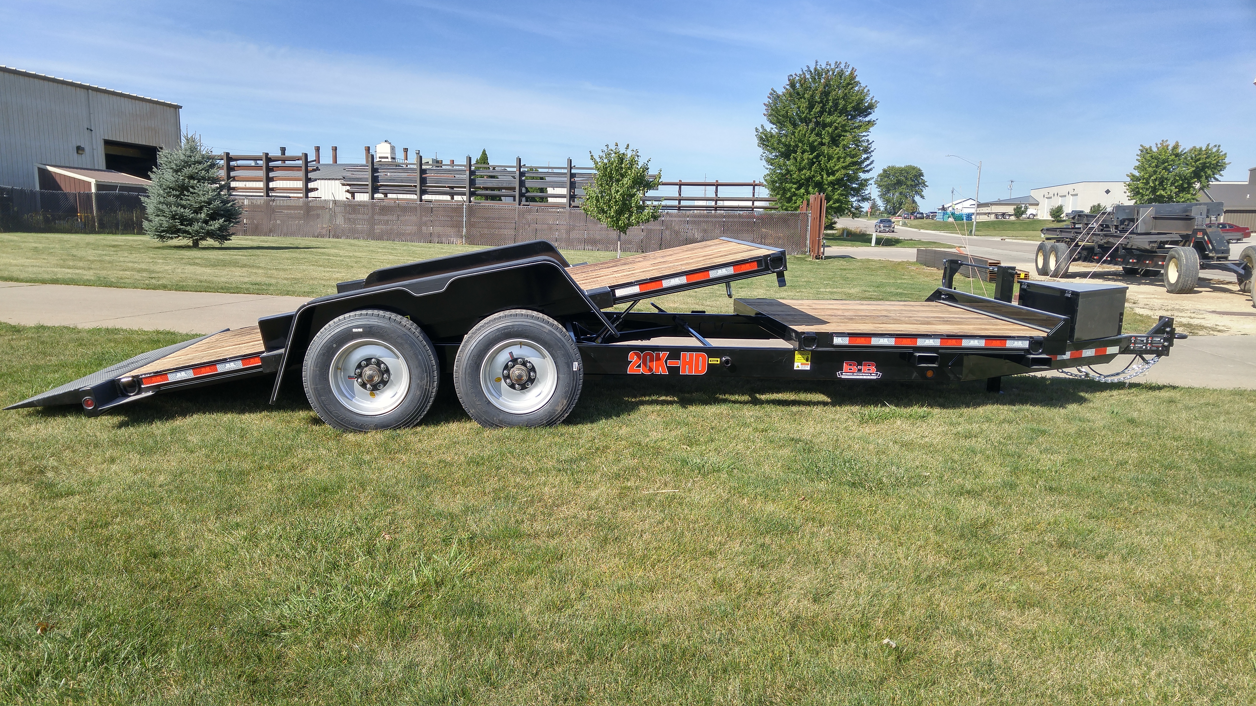 Behnke 7x20 20K 16/4 Split HD Tube Tilt Trailer Behnke Trailer TBCT2020ET