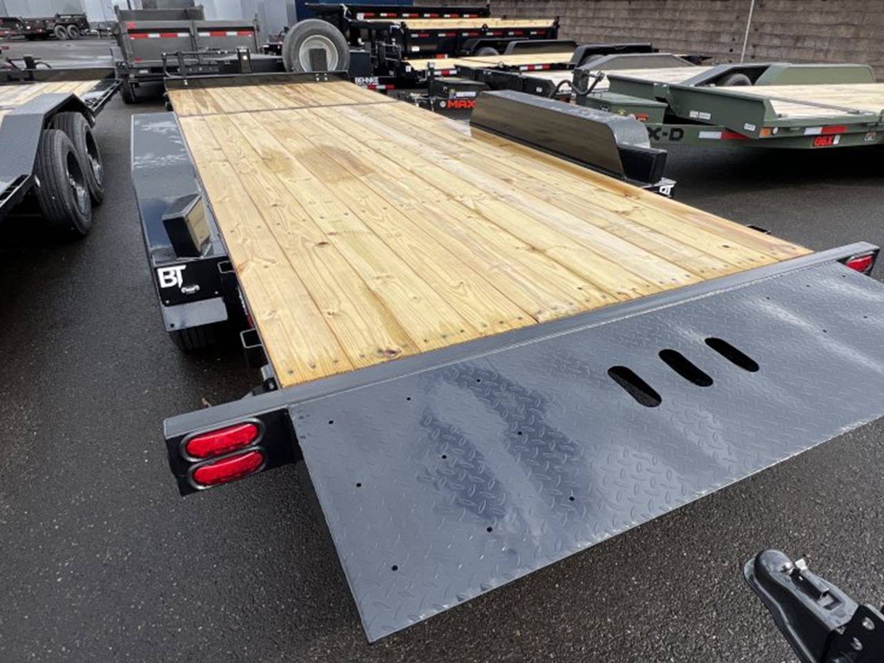 Behnke 7x22 20K 16/6 Split HD Tube Tilt Trailer Behnke Trailer TBCT2220ET