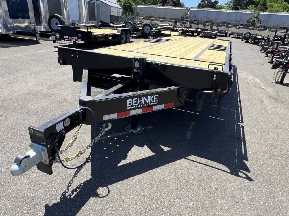 Behnke 8x24 20K 18/6 Split Flatbed Tilt Trailer Behnke Trailer GDFB8X24TPT-20E