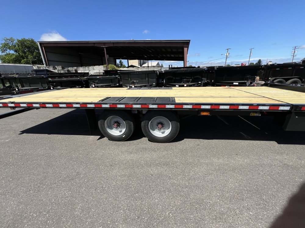 Behnke 8x24 20K 18/6 Split Flatbed Tilt Trailer Behnke Trailer GDFB8X24TPT-20E