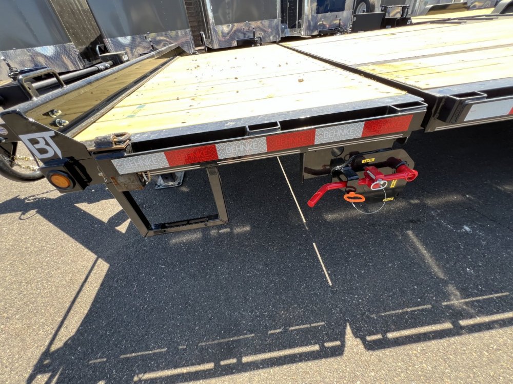 Behnke 8x24 20K 18/6 Split Flatbed Tilt Trailer Behnke Trailer GDFB8X24TPT-20E