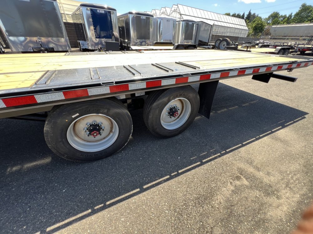 Behnke 8x24 20K 18/6 Split Flatbed Tilt Trailer Behnke Trailer GDFB8X24TPT-20E