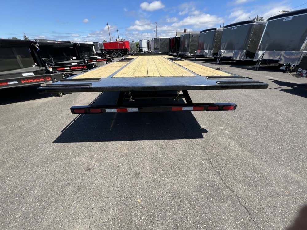 Behnke 8x24 20K 18/6 Split Flatbed Tilt Trailer Behnke Trailer GDFB8X24TPT-20E