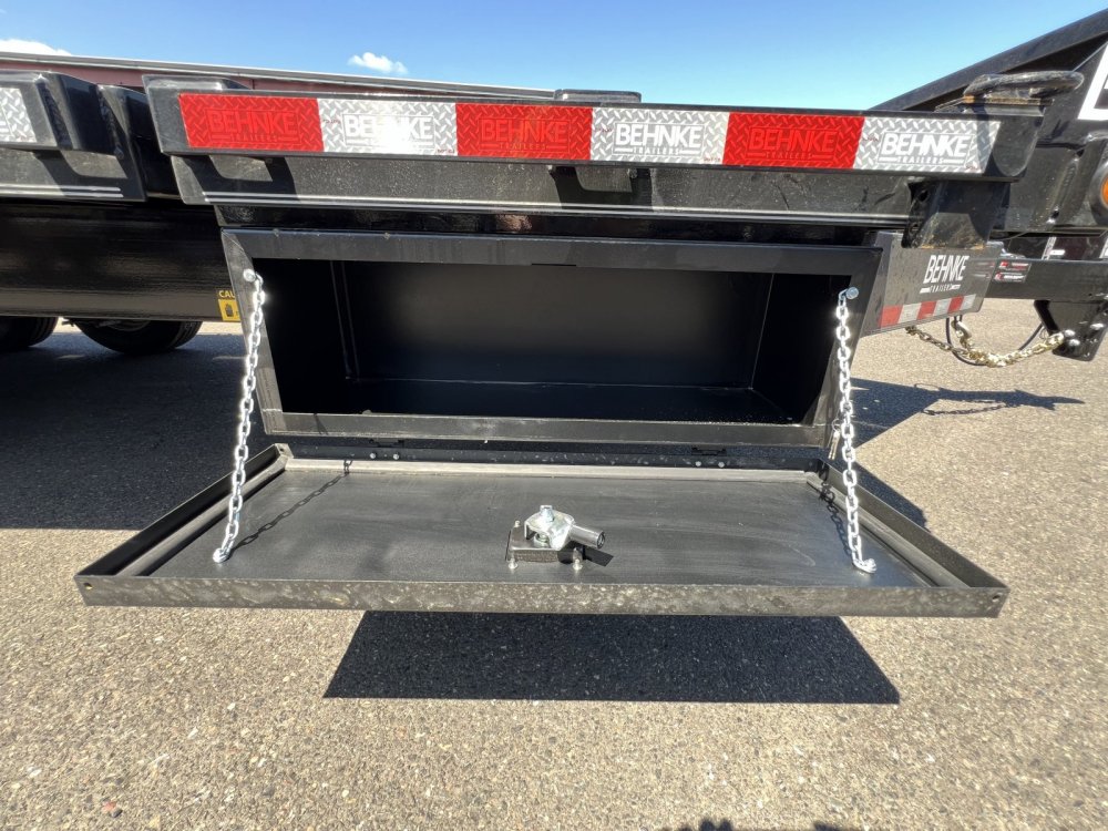 Behnke 8x24 20K 18/6 Split Flatbed Tilt Trailer Behnke Trailer GDFB8X24TPT-20E