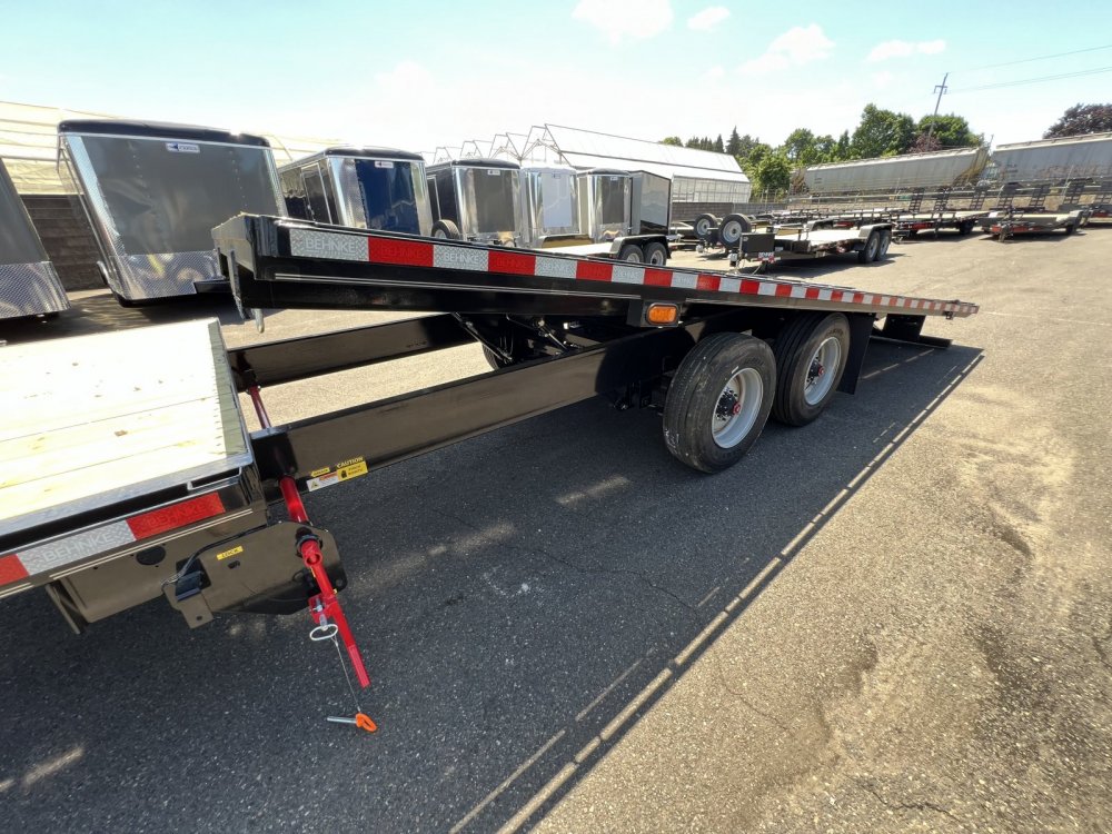 Behnke 8x24 20K 18/6 Split Flatbed Tilt Trailer Behnke Trailer GDFB8X24TPT-20E