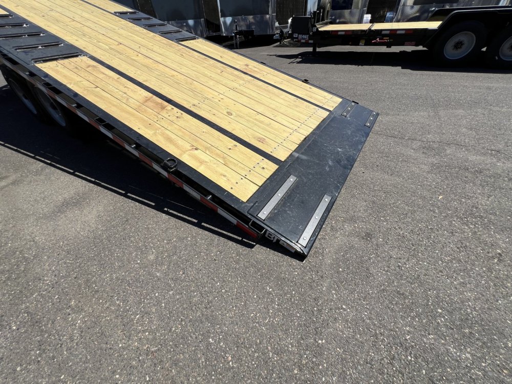 Behnke 8x24 20K 18/6 Split Flatbed Tilt Trailer Behnke Trailer GDFB8X24TPT-20E