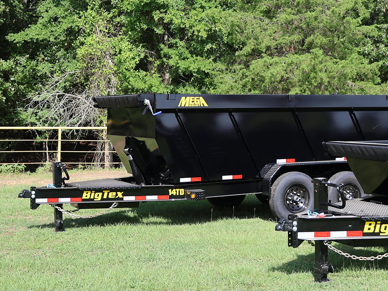 Big Tex 7x14 14K Telescopic Dump High Sides Trailer 14TD Big Tex Trailer 14TD-14C4A-BK