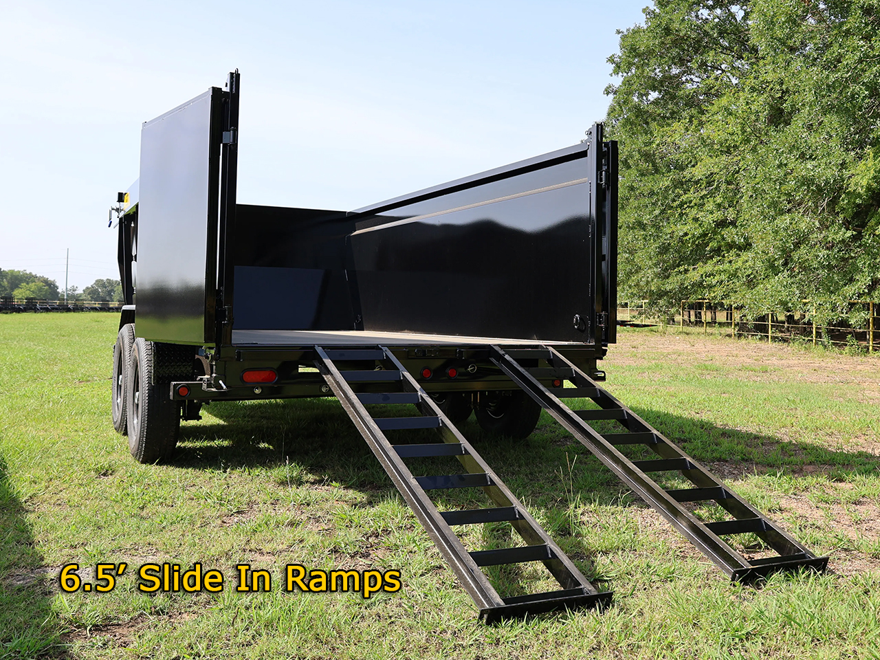 Big Tex 7x14 14K Telescopic Dump High Sides Trailer 14TD Big Tex Trailer 14TD-14C4A-BK