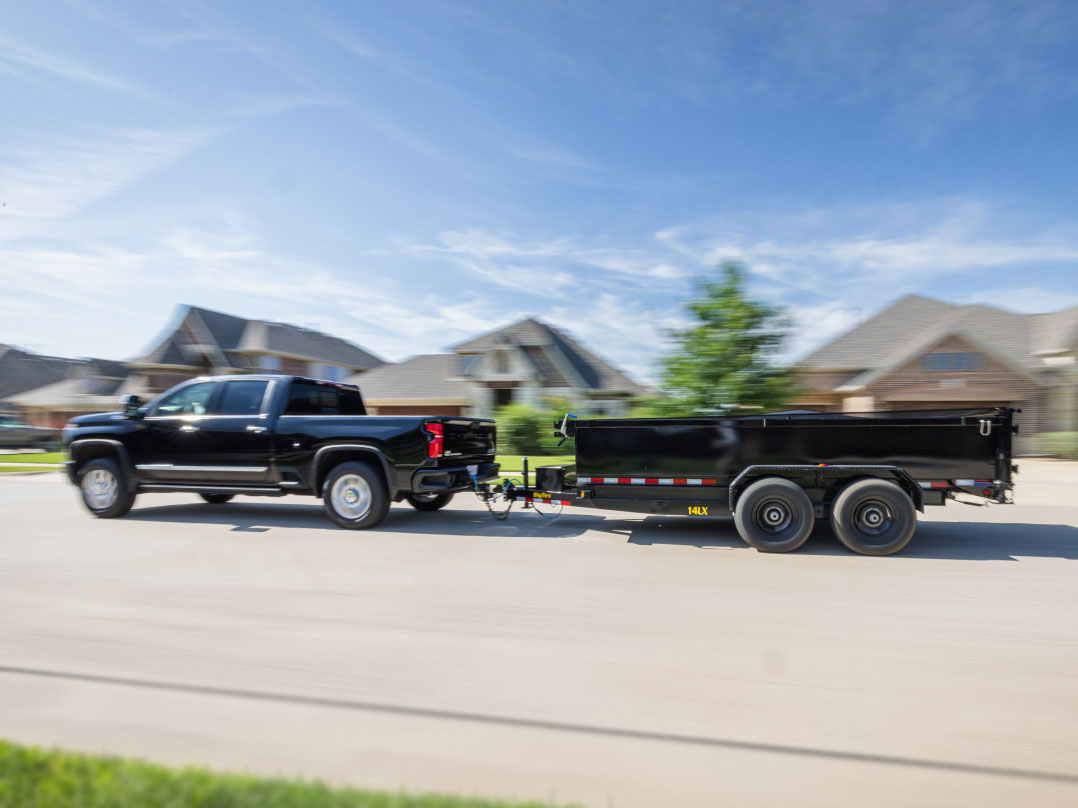 Big Tex 7x14 14K Channel Tandem Axle Dump Trailer 14LX Big Tex Trailer 14LX-14C2A-BK