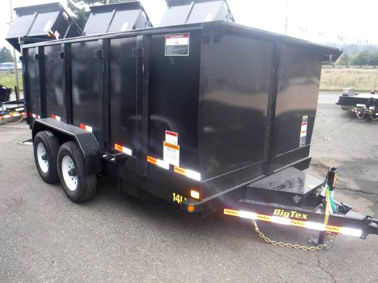 Big Tex 7x12  14K  Low Profile High  Sides  Dump Trailer 14LP-12-HS  Trailer 14LP-12BK6-P4 HIGH SIDES