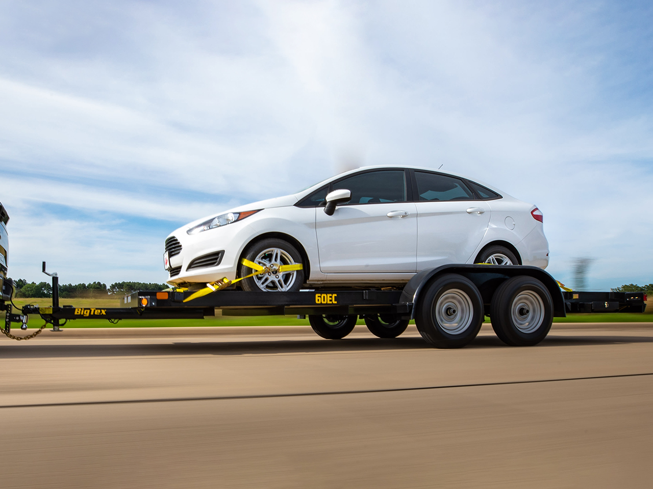 Big Tex 7 x 16 6k Tandem Axle Economy Car Hauler 60EC Big Tex Trailer 60EC-16BK2B