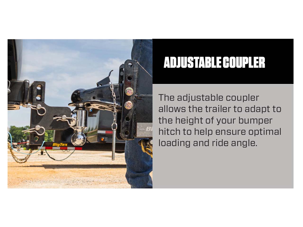 Big Tex 7 x 22  14K  Tandem Axle Equipment Trailer 14EB Big Tex Trailer 14EB-22D2A-KRBK