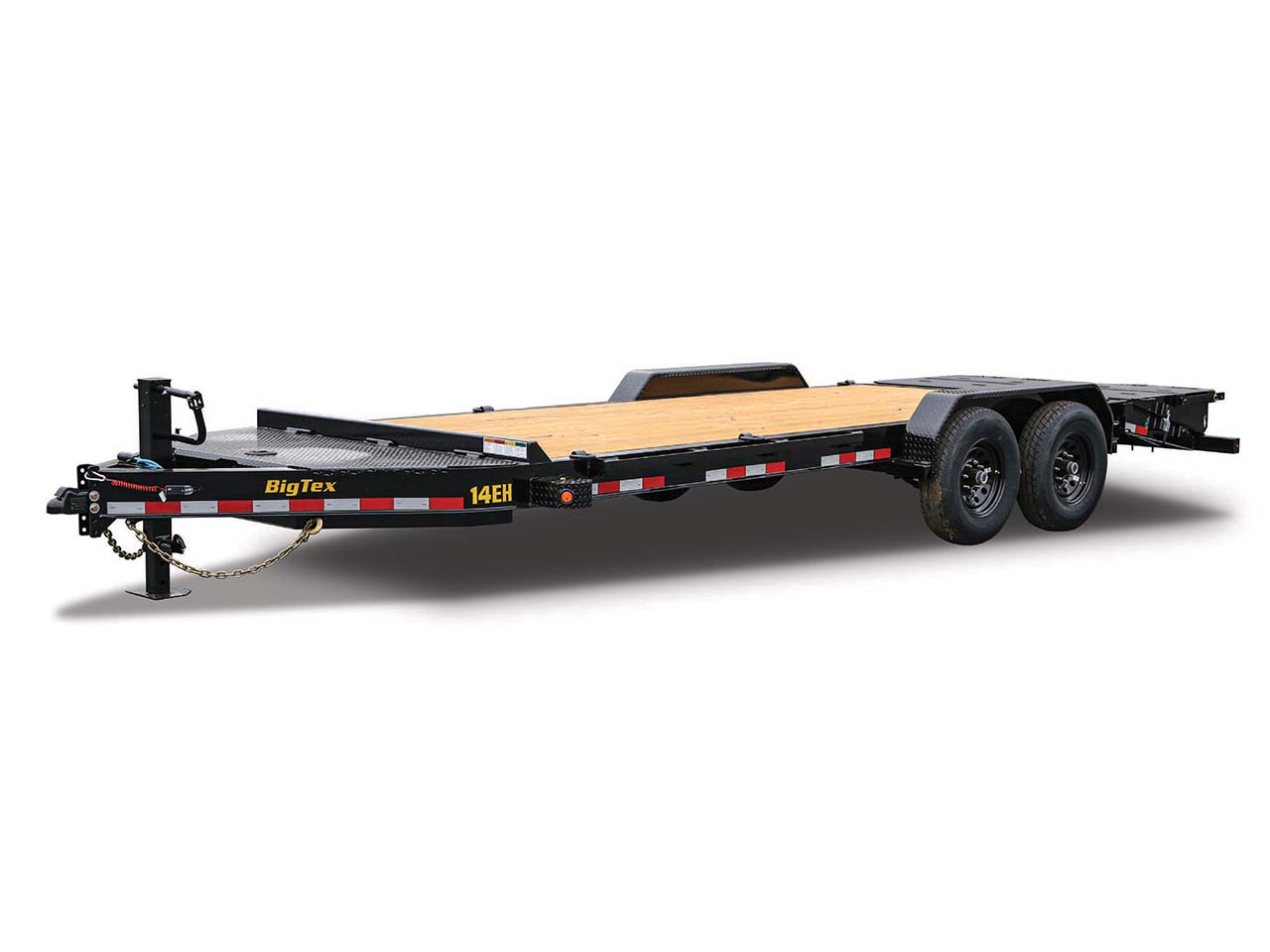 Big Tex 7x20  14K  I-Beam Equipment Trailer with Mega Ramps 14EH Big Tex Trailer 14EH-20D3A-MRBK