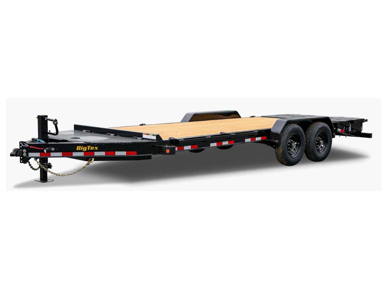 Big Tex 7x20  16K  I-Beam Equipment Trailer with Mega Ramps 16EH Big Tex Trailer 16EH-20D3A-MRBK