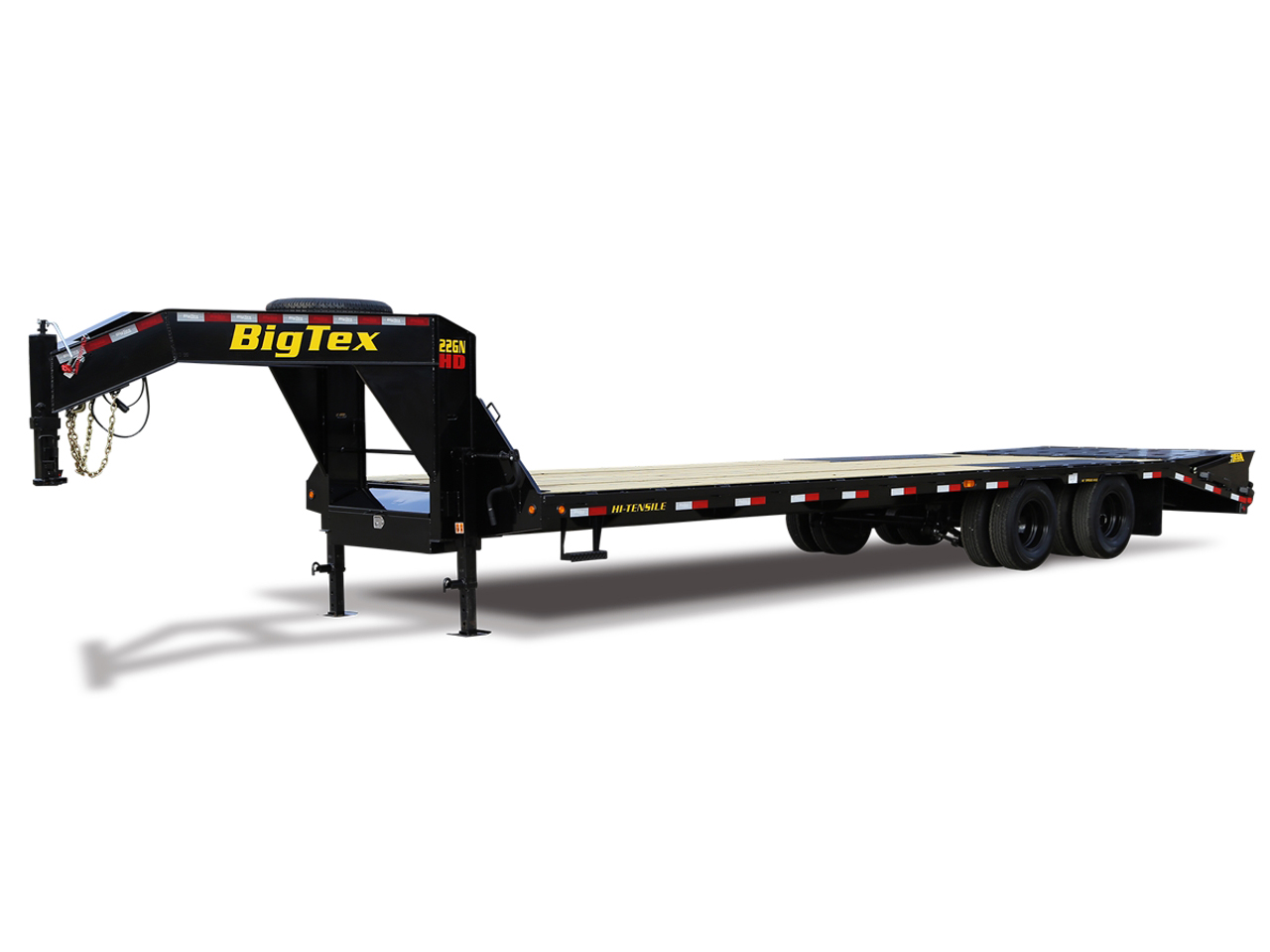 Big Tex 22 GN 30+5  20K Mega Ramp Gooseneck Flatbed Trailer 22GN Big Tex Trailer 22GN-35D5A-MRBK