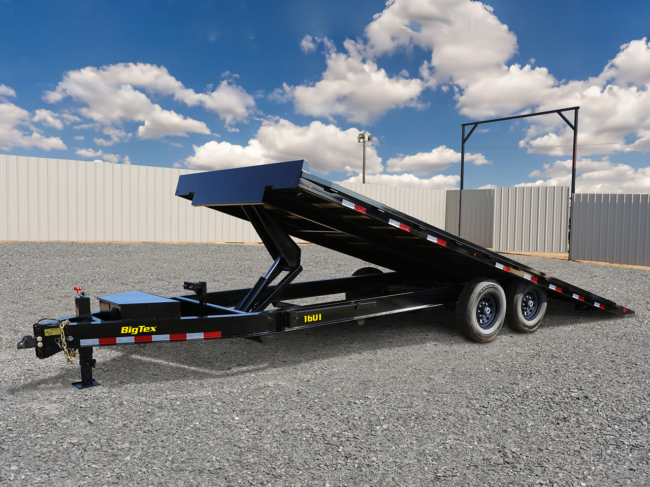 Big Tex 8.5 x 22 16k Over Axle Power Tilt Equipment Trailer Big Tex Trailer 16OT-22BK