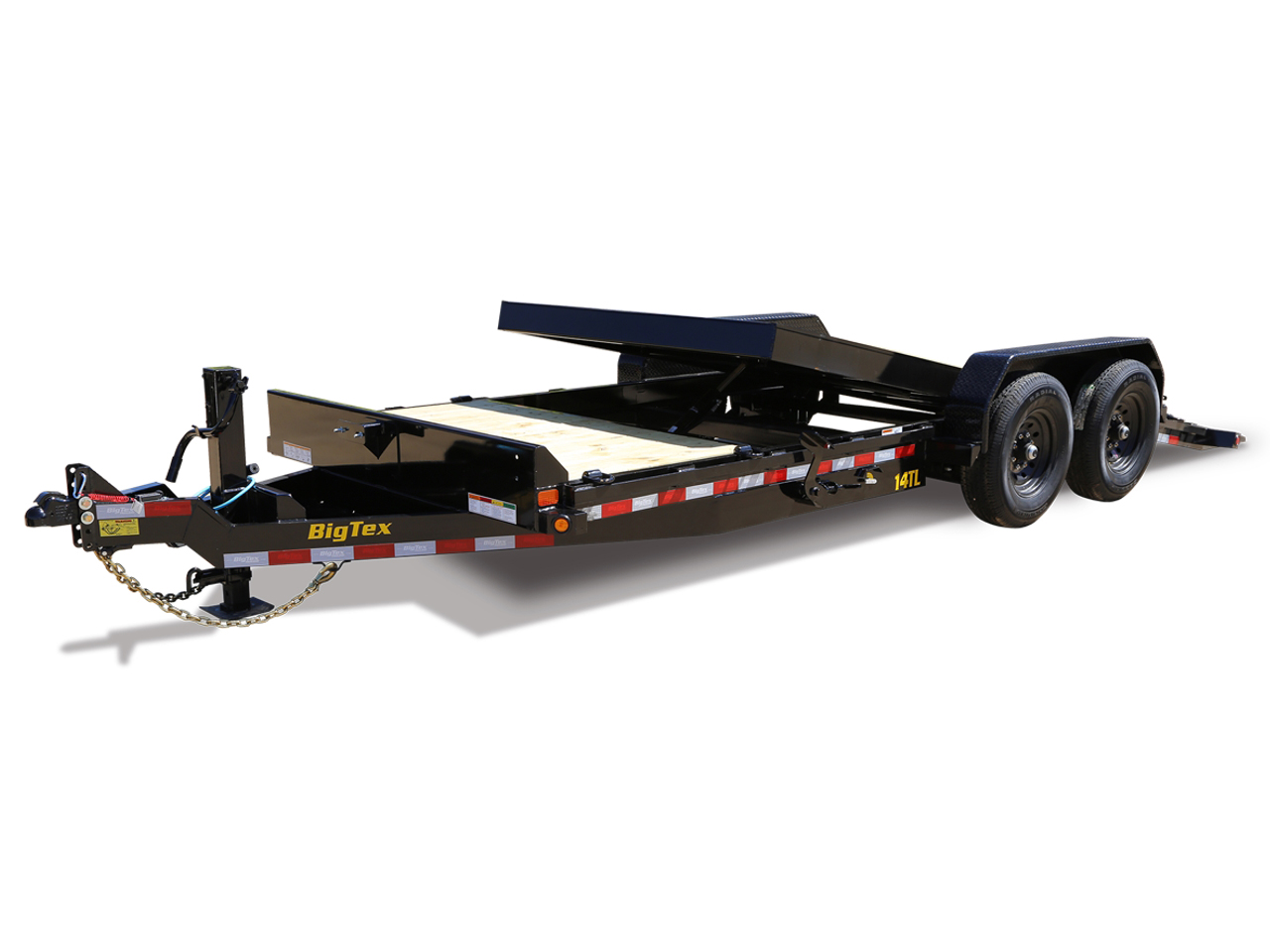 Big Tex 7x20  14K  16/4  Split Deck Tilt Equipment Trailer 14TL-20 Big Tex Trailer 14TL-20BK