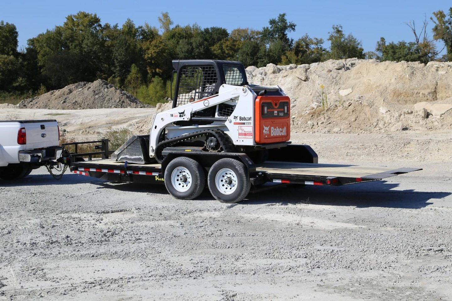 Big Tex 7x20  14K  16/4  Split Deck Tilt Equipment Trailer 14TL-20 Big Tex Trailer 14TL-20BK