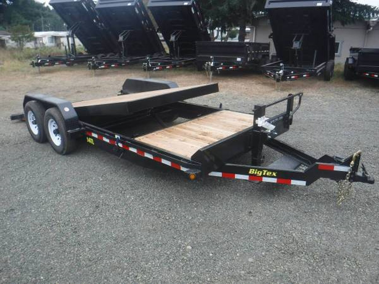 Big Tex 7x20  14K  16/4  Split Deck Tilt Equipment Trailer 14TL-20 Big Tex Trailer 14TL-20BK