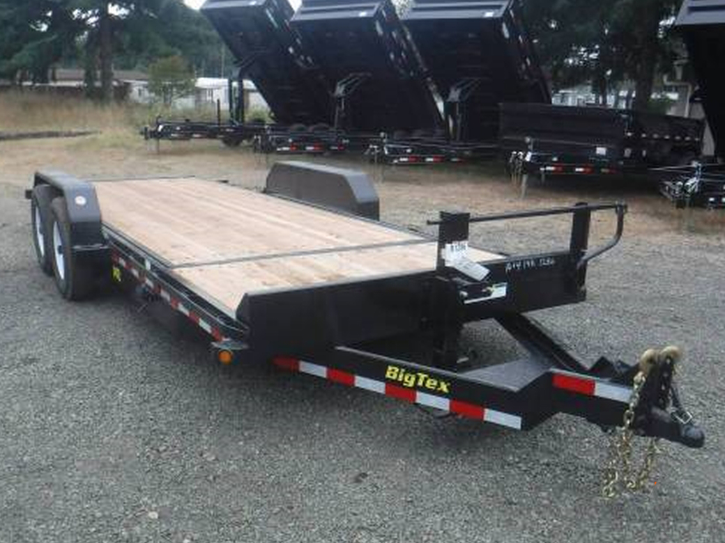 Big Tex 7x20  14K  16/4  Split Deck Tilt Equipment Trailer 14TL-20 Big Tex Trailer 14TL-20BK