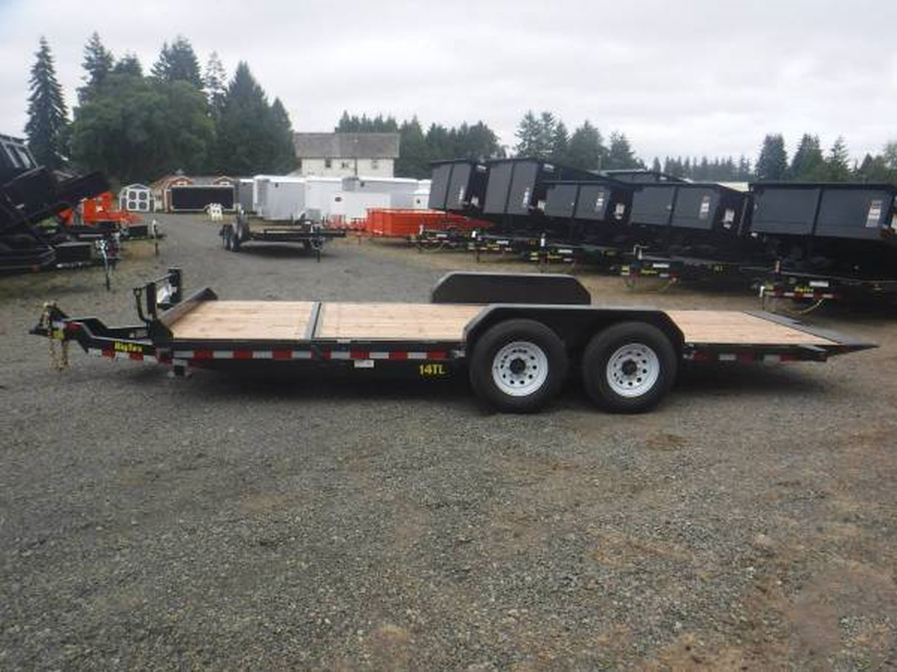 Big Tex 7x20  14K  16/4  Split Deck Tilt Equipment Trailer 14TL-20 Big Tex Trailer 14TL-20BK