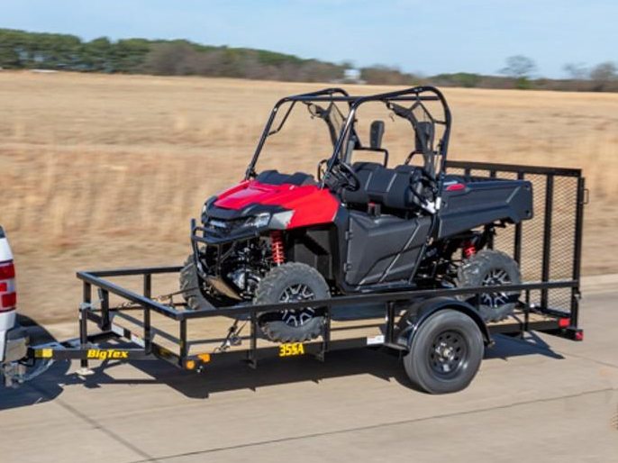 Big Tex 6.5 x 10 3K Single Axle Utility Trailer 35SA Trailer 35SA-10R1A-4PBK