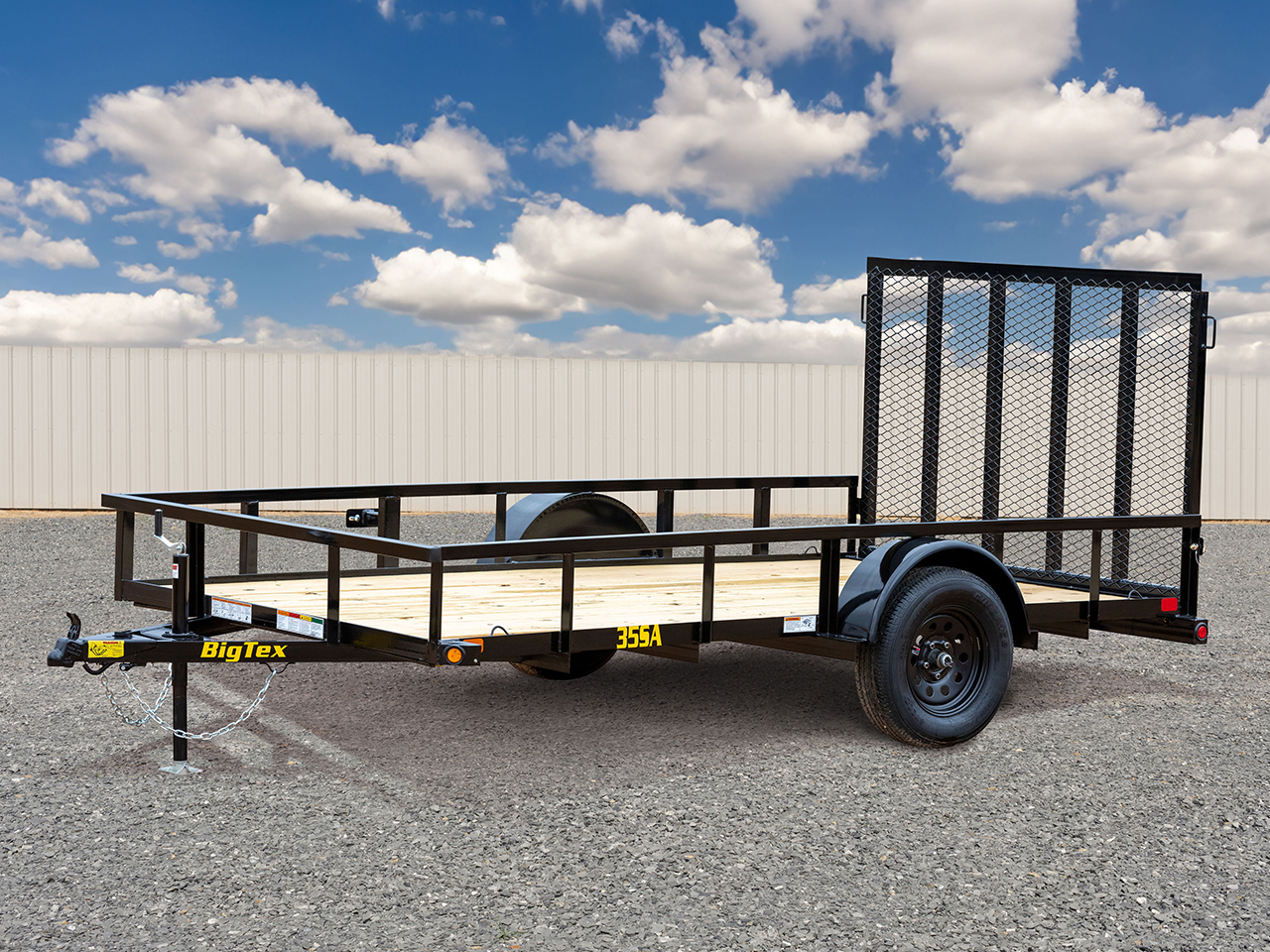 Big Tex 6.5 x 10  3K  Single Axle Utility Trailer 35SA Big Tex Trailer 35SA-10R1A-4PBK