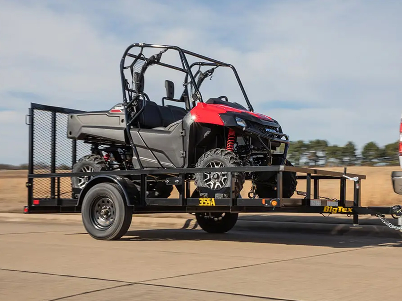 Big Tex 6.5 x 10  3K  Single Axle Utility Trailer 35SA Big Tex Trailer 35SA-10R1A-4PBK