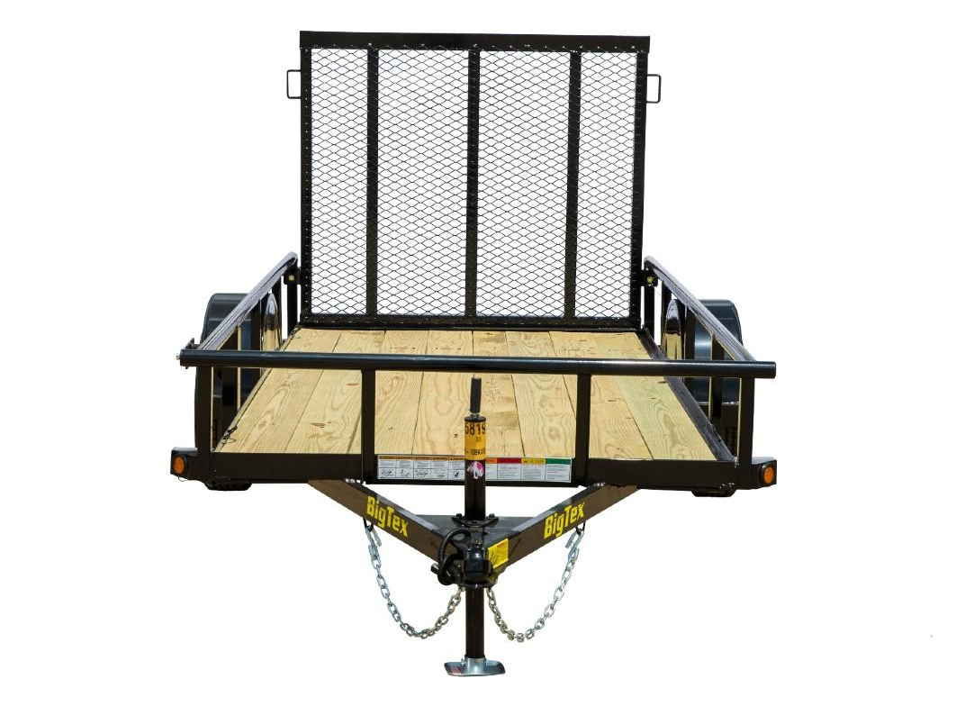 Big Tex 6.5 x 10  3K  Single Axle Utility Trailer 35SA Big Tex Trailer 35SA-10R1A-4PBK