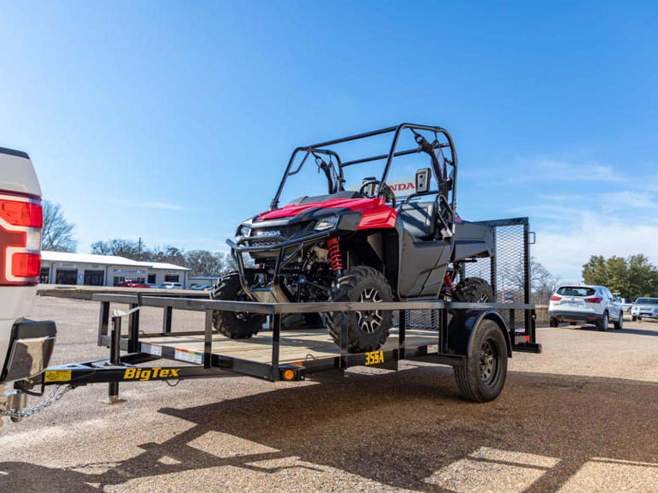Big Tex 6.5 x 10  3K  Single Axle Utility Trailer 35SA Big Tex Trailer 35SA-10R1A-4PBK