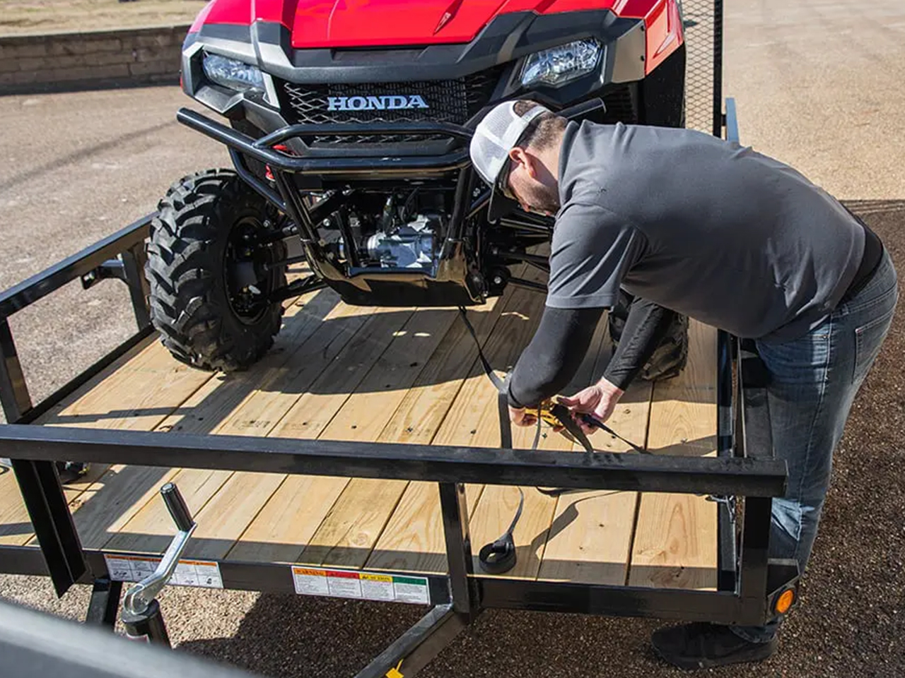 Big Tex 6.5 x 10  3K  Single Axle Utility Trailer 35SA Big Tex Trailer 35SA-10R1A-4PBK