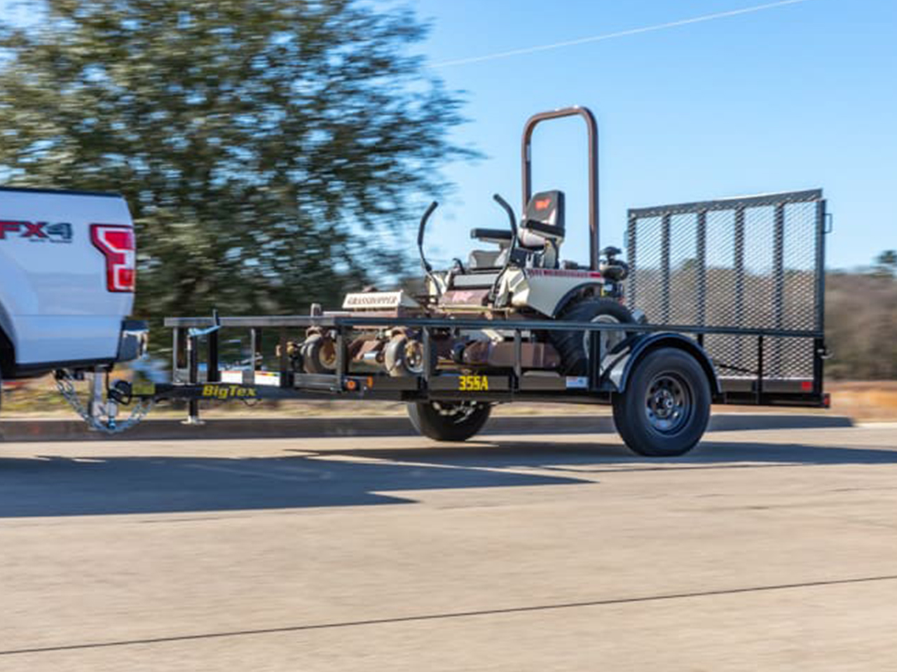 Big Tex 6.5 x 10  3K  Single Axle Utility Trailer 35SA Big Tex Trailer 35SA-10R1A-4PBK
