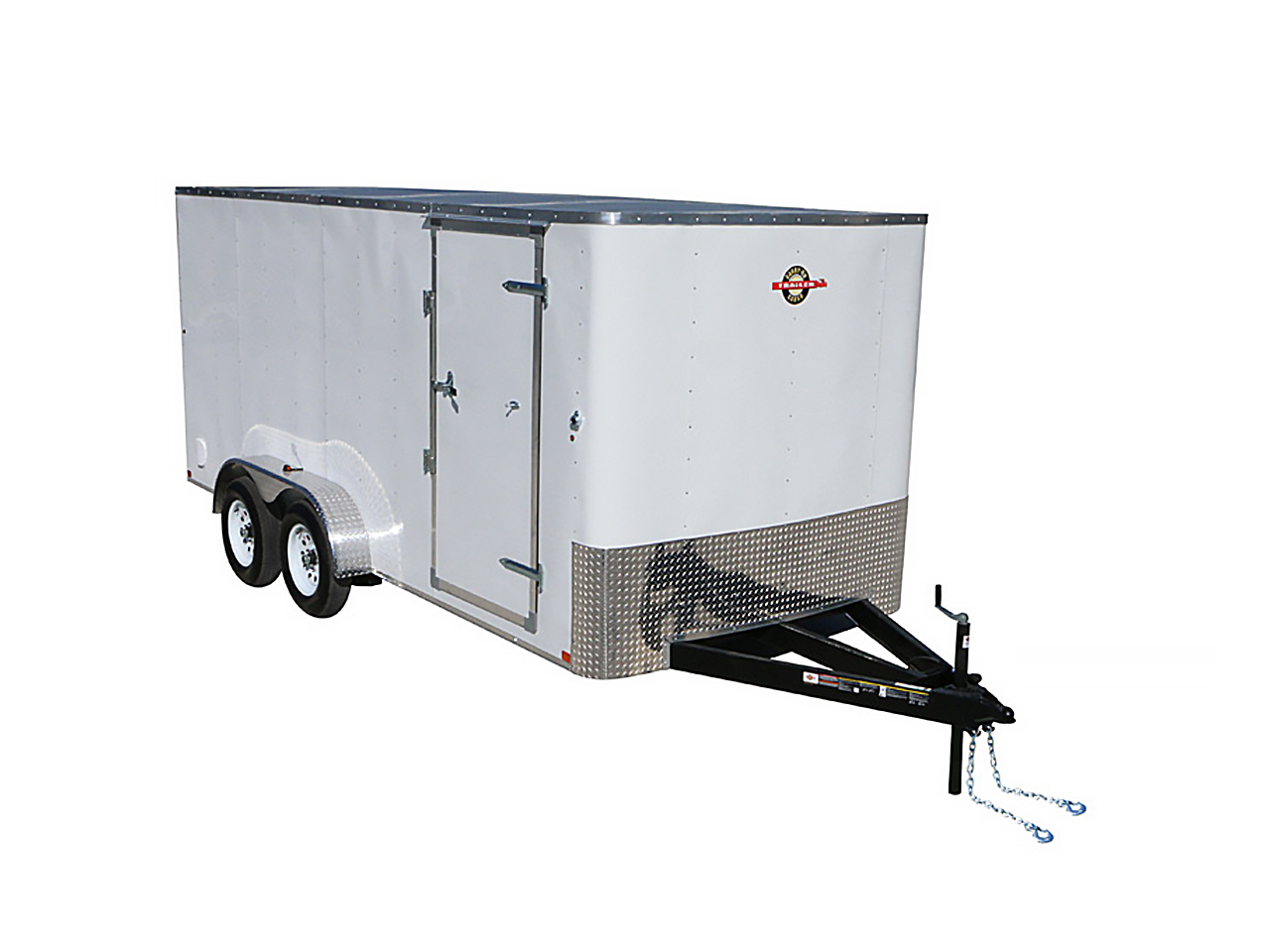 Carry-On 6 x 12  7K Radius Front Flat Roof Tandem Axle Cargo Trailer with Ramps Carry-On Trailer 6X12CGRCM7K