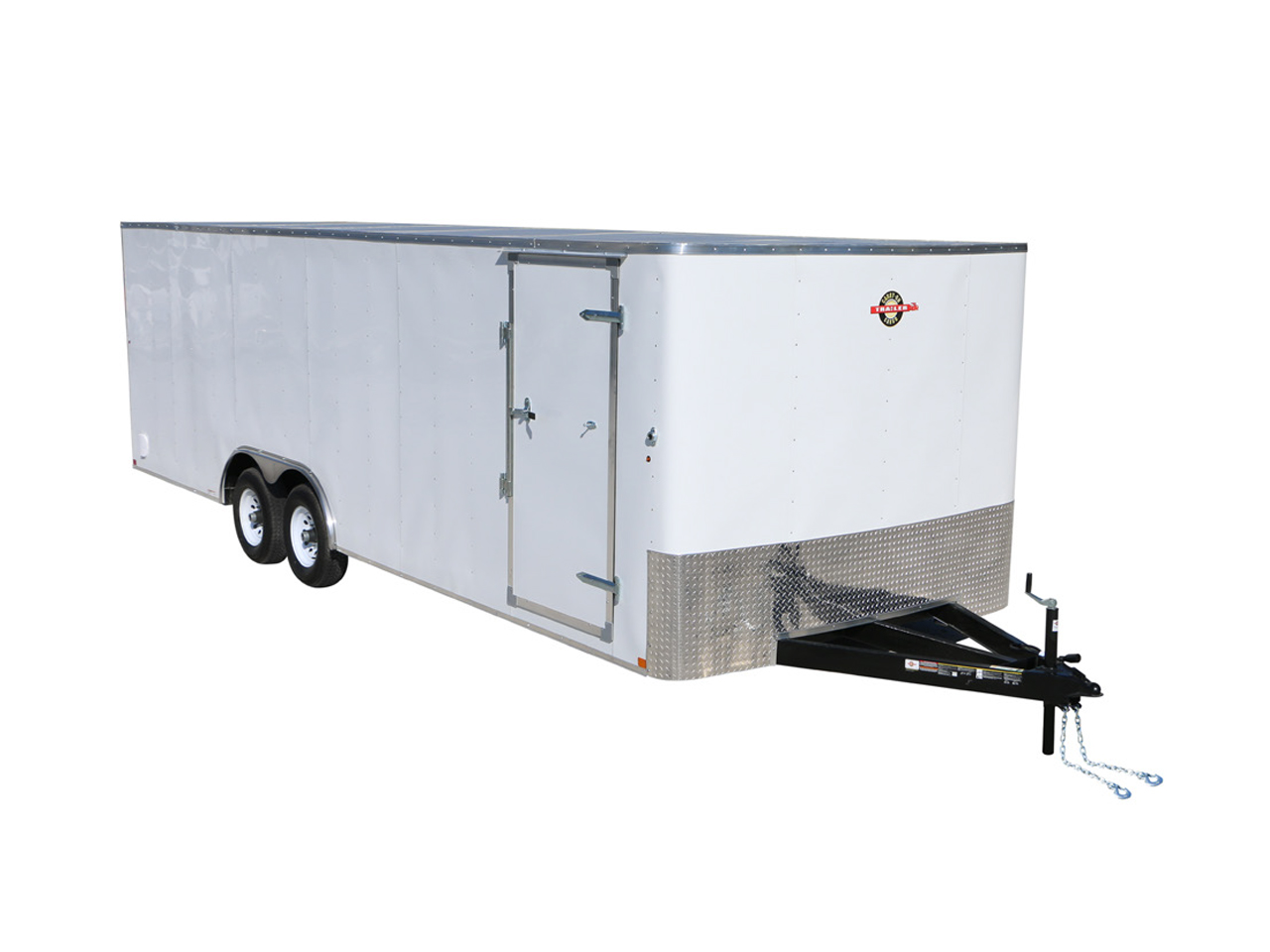 Carry-On 8.5 x 24  10K Radius Front Flat Roof Tandem Axle Cargo Trailer with Ramps Carry-On Trailer 8.5X24CGRCM10K