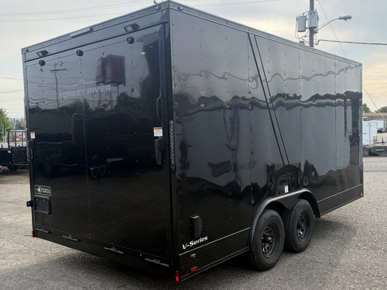 Continental Cargo 8x16 10K V-Series Cargo Trailer w/UTV and Blackout Package Continental Cargo Trailer VHW816TA3-UTV-BOP