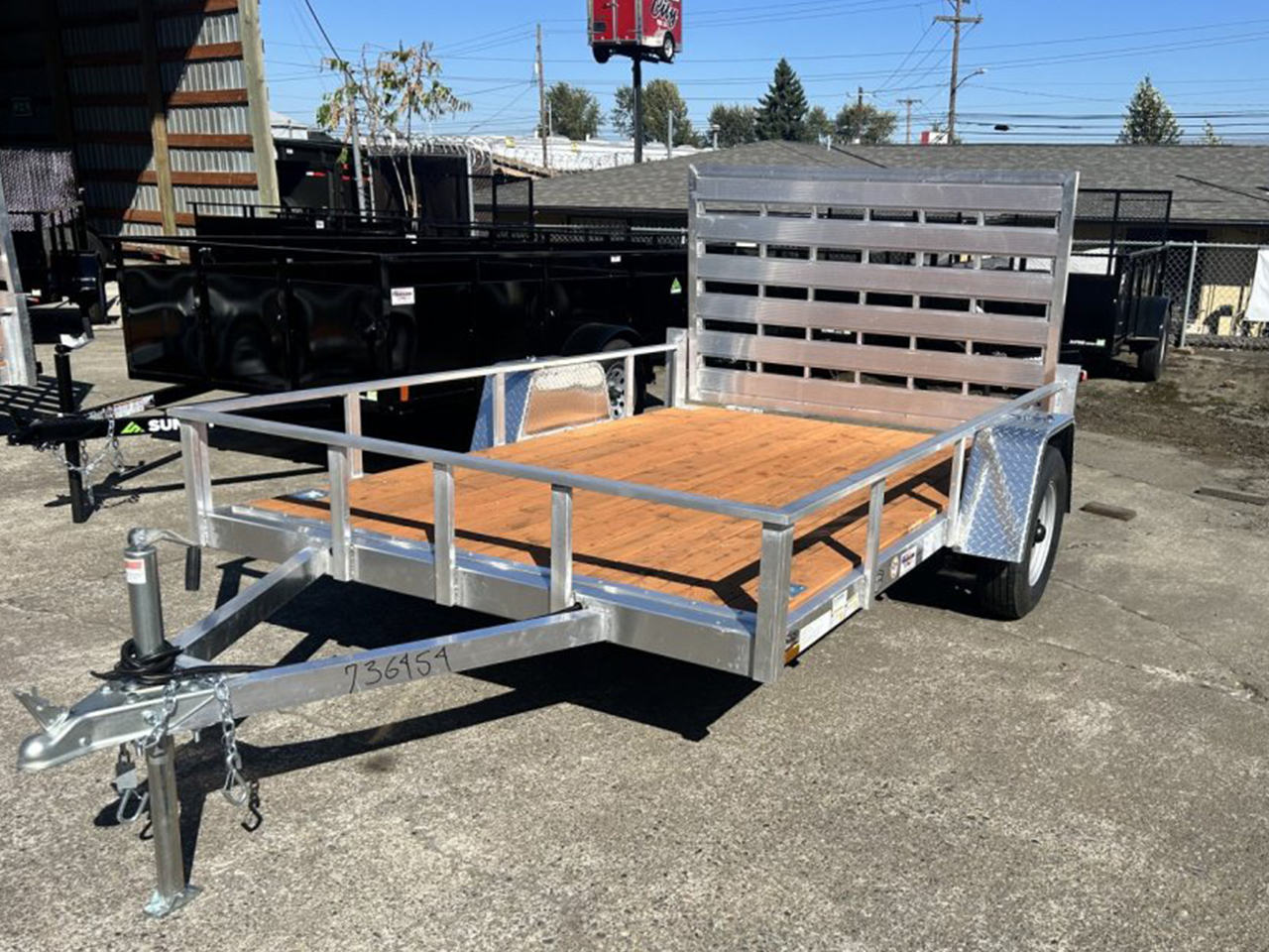 Continental Cargo 6.5x10 2.9K Aluminum Utility Trailer Continental Cargo Trailer CCOA6510SA