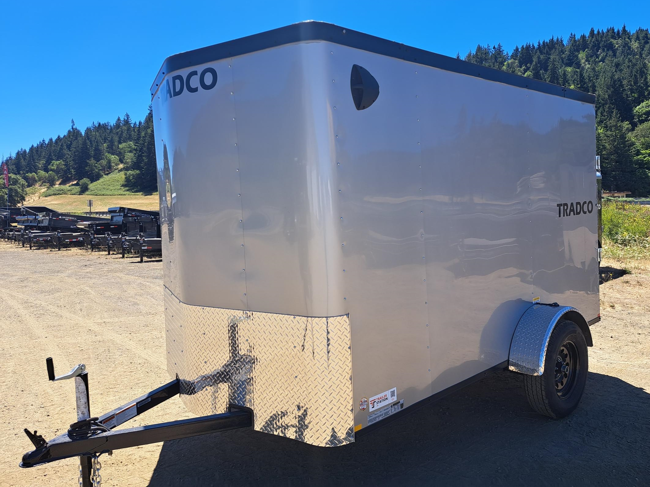 Criterion 6x10 Cargo Trailer - 3.5K, Flat Top, Barn Door - Tradco TradCo Criterion Trailer CT610S3NU-72-24-DD-BN