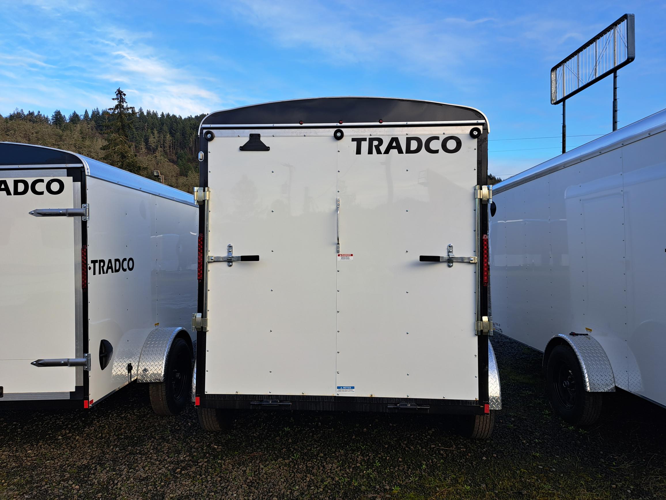 Criterion 6x12 Cargo Trailer - 7K, Radius Nose & and Top, Ramp Door, Side Door - Tradco TradCo Criterion Trailer CT612D3EU