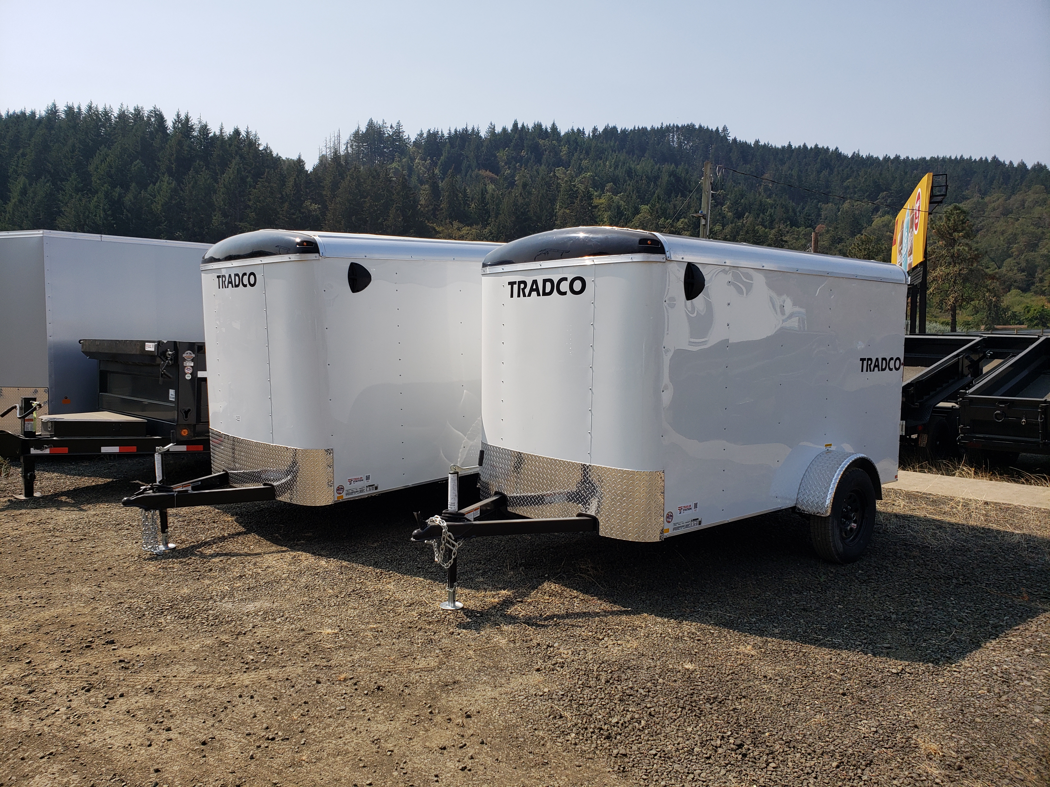 Criterion 6x12 Cargo Trailer - 7K, Radius Nose & and Top, Ramp Door, Side Door - Tradco TradCo Criterion Trailer CT612D3EU