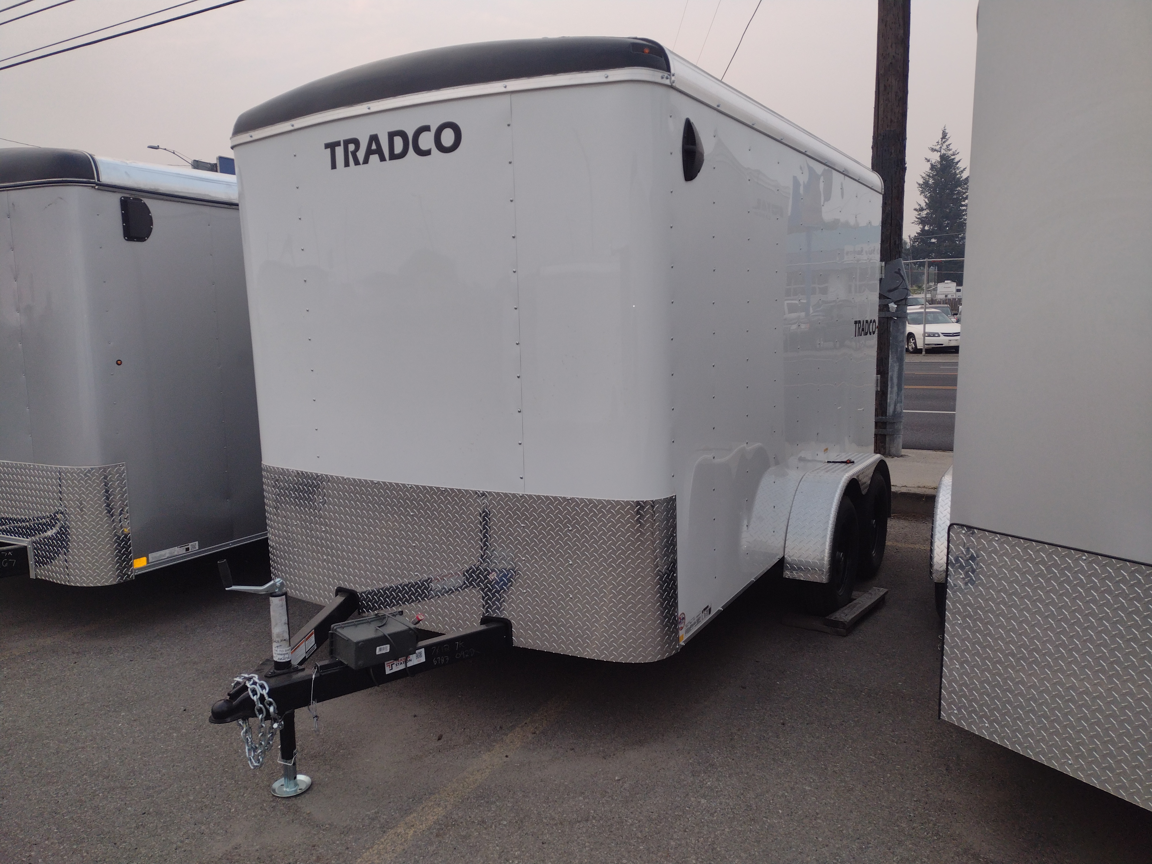 Criterion 6x14 Cargo Trailer - 3.5K, Radius Nose and Top, Ramp Door, Side Door - Tradco TradCo Criterion Trailer CT614S3NU