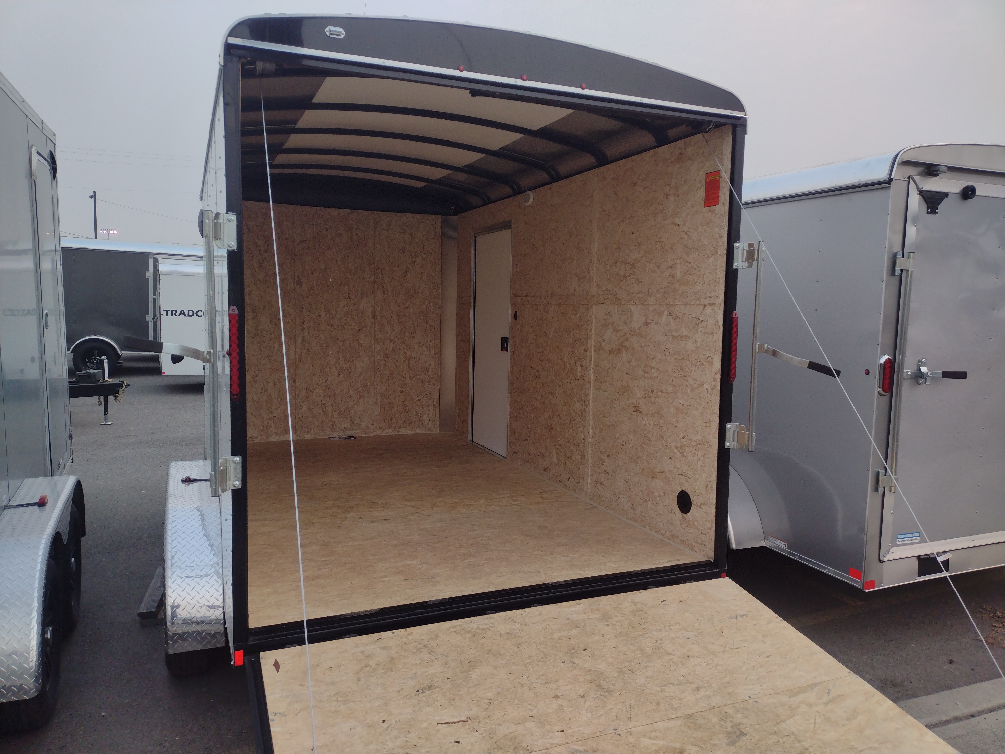 Criterion 6x14 Cargo Trailer - 3.5K, Radius Nose and Top, Ramp Door, Side Door - Tradco TradCo Criterion Trailer CT614S3NU