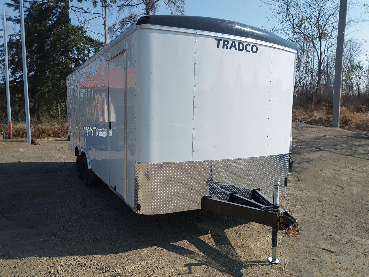 Criterion 8x20 Cargo Trailer - 10K, Radius Nose & Top, Beavertail, Ramp Door, Side Door - Tradco TradCo Criterion Trailer CT820D5EU-84-16-BR-BN