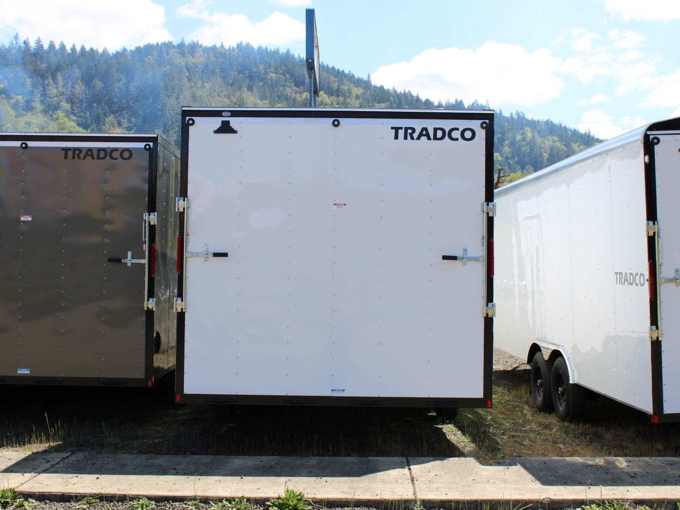 Criterion 8x20 Cargo Trailer - 10K, V-Nose, Flat Top, Beavertail, Ramp Door, Side Door - Tradco TradCo Criterion Trailer CT820D5EU-84-16-BR-VN