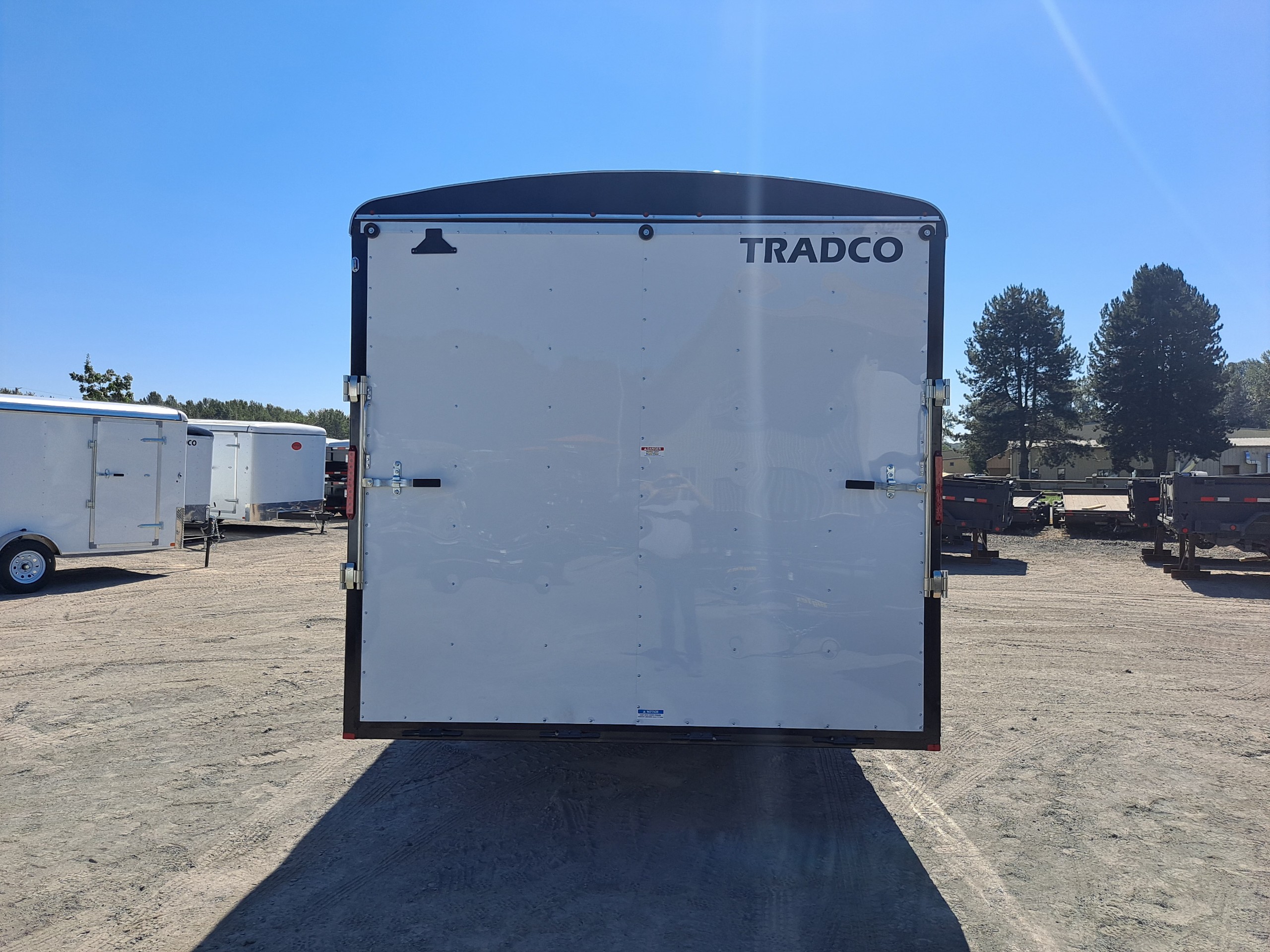 Criterion 8x20 Cargo Trailer - 10K, V-Nose, Flat Top, Beavertail, Ramp Door, Side Door - Tradco TradCo Criterion Trailer CT820D5EU-84-16-BR-VN