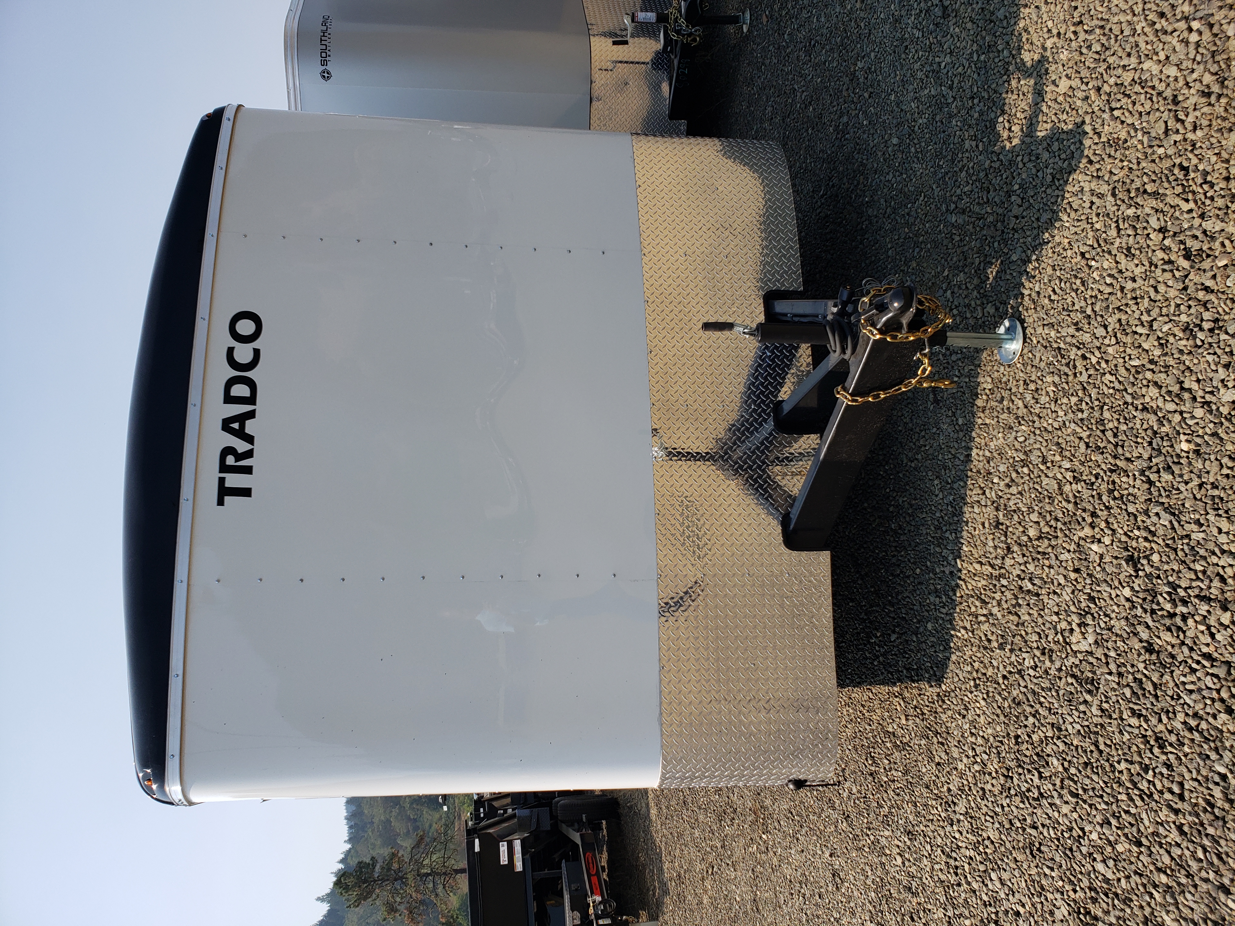 Criterion 8x20 Cargo Trailer - 10K, V-Nose, Flat Top, Beavertail, Ramp Door, Side Door - Tradco TradCo Criterion Trailer CT820D5EU-84-16-BR-VN