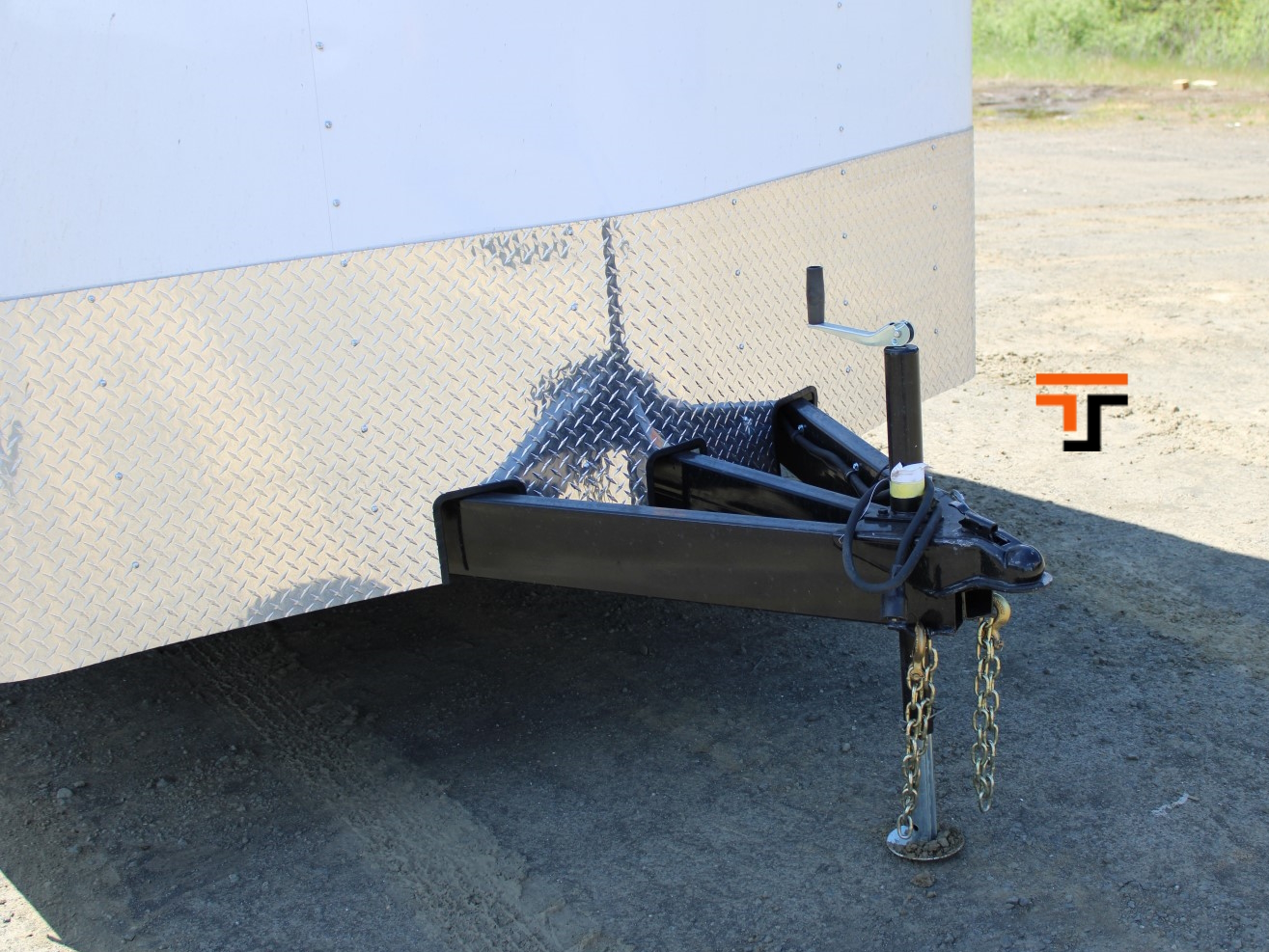 Criterion 8x24 Cargo Trailer - 10K, V-Nose, Flat Top, Beavertail, Ramp Door, Side Door - Tradco TradCo Criterion Trailer CT824D5EU-84-16-BR-VN