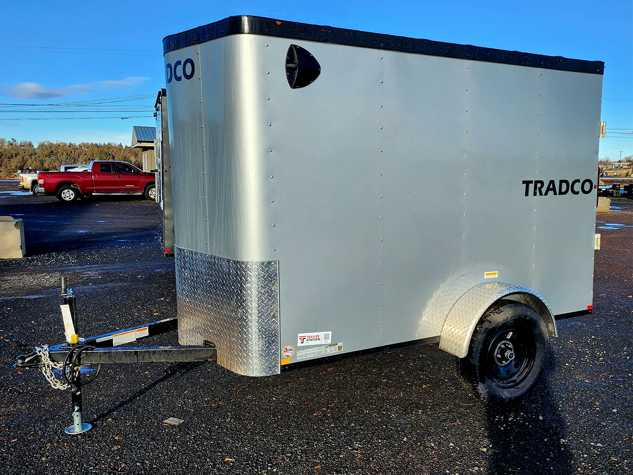 Criterion 5x8 Cargo Trailer - 3.5K, Flat Top, Barn Door - Tradco TradCo Criterion Trailer CT58S3NU