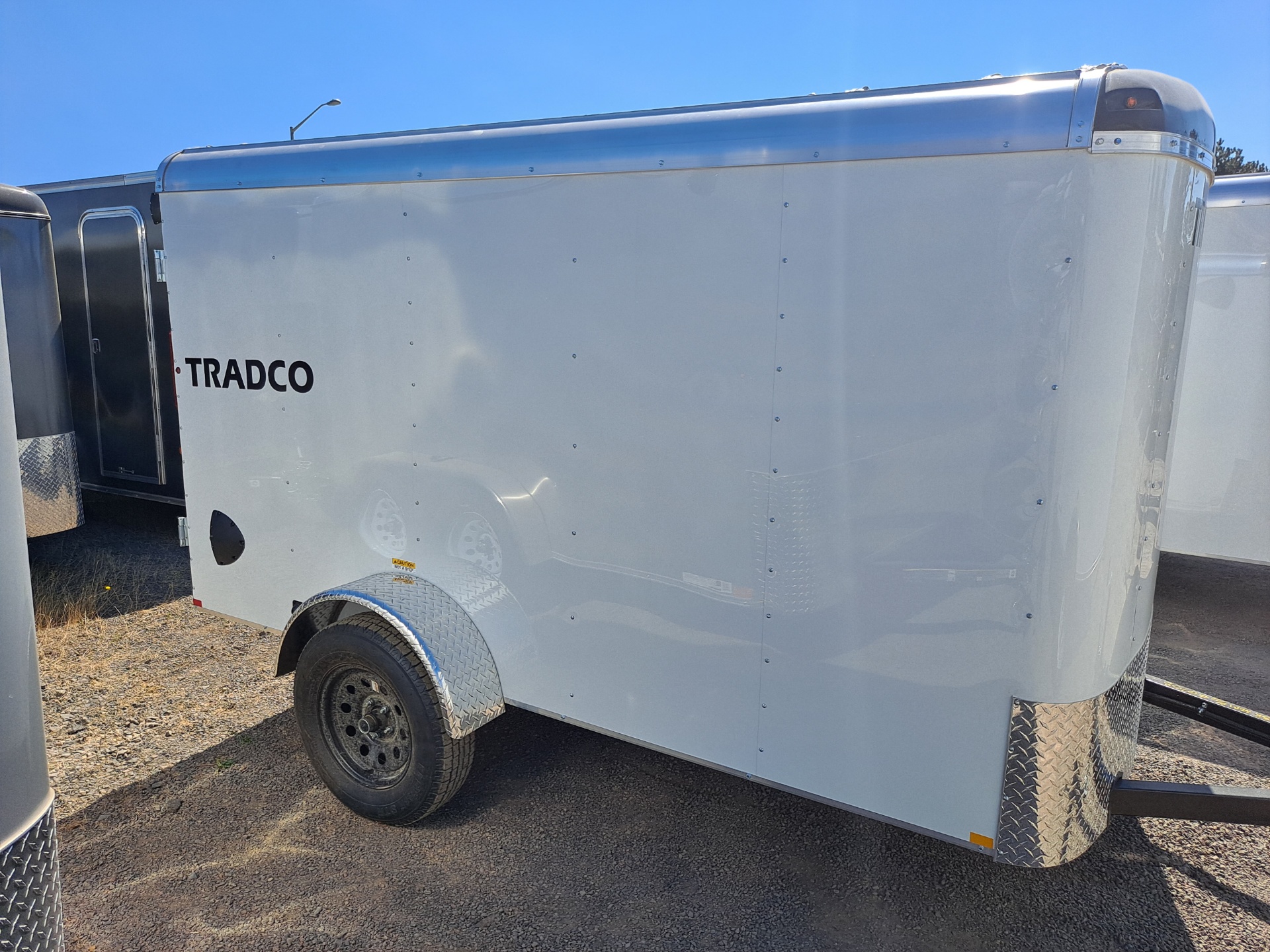 Criterion 5x10 Cargo Trailer - 3.5K, Radius Nose and Top, Barn Door, 66" - Tradco TradCo Criterion Trailer CT510S3NU-66